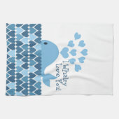 Ich Whaley Liebe Sie! Blau Küchentuch (Horizontal)