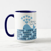 Ich Whaley Liebe Sie! Blau Tasse (Links)