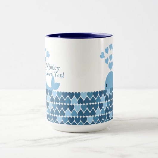 Ich Whaley Liebe Sie! Blau Tasse (Zentrum)