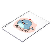 Ich whaley wie YOu Funny Whale Pun Notizblock (Linke Seite)