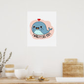 Ich whaley wie YOu Funny Whale Pun Poster (Küche)