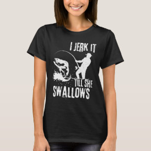 Ich wichse es, bis sie es schluckt Retro Vintage L T-Shirt