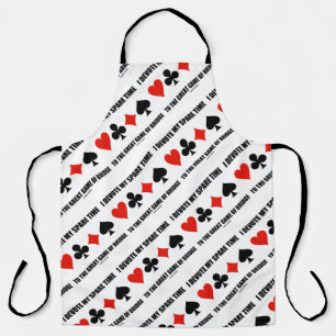 Ich widme meine Zeit dem großen Spiel der Brücke Schürze