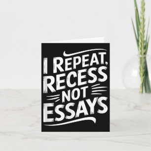 Ich wiederhole den Zugang nicht Essays Karte