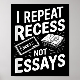 Ich wiederhole Pause Pause Keine Essays Poster