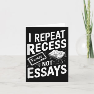 Ich wiederhole Zugang nicht Essays Karte