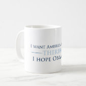 Ich will Amerika, um zu überleben (Tasse) Kaffeetasse (Vorderseite Links)