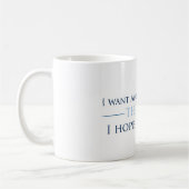 Ich will Amerika, um zu überleben (Tasse) Kaffeetasse (Links)