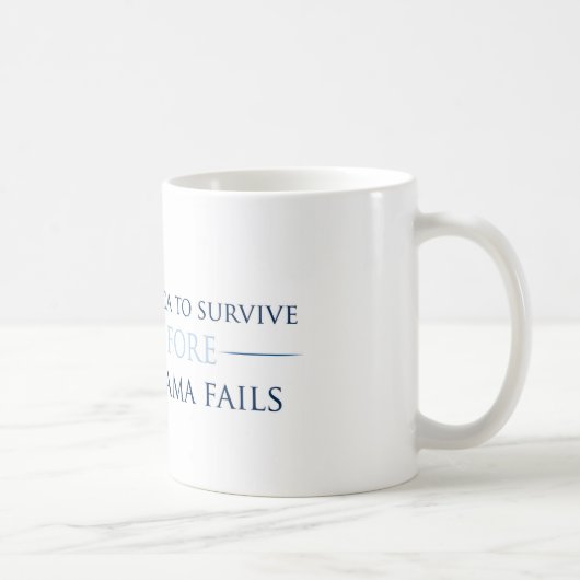 Ich will Amerika, um zu überleben (Tasse) Kaffeetasse (Rechts)