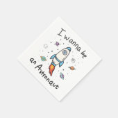 Ich will Astronaut-Cartoon werden Serviette (Ecke)