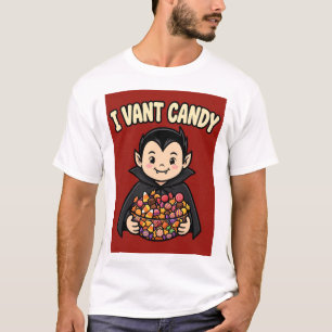 Ich will Candy Lustiger Vampir Halloween-Shirt T-Shirt