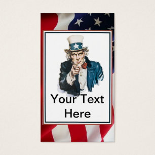Ich will, das Sie, fertigen Uncle Sam Ihren Text