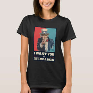 Ich will, dass du mir ein Bier holst, lustiger Onk T-Shirt