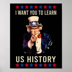 Ich Will, Dass Du Uns Usa Geschichte Lernst Amerik Poster
