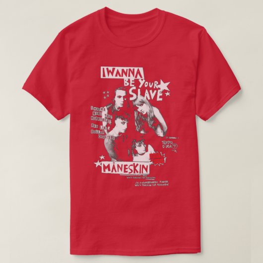 ICH WILL DEIN SLAVE MANESKIN SEIN 2 T-Shirt (Design vorne)