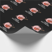 Ich will deine Ham Funny Pig Puck Dark BG halten Geschenkpapier (Ecke)