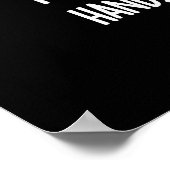 Ich will deine Hand am Oktopus halten, dunkle BG Poster (Ecke)