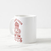 Ich will deine Nüsse Snarky Nussknacker Weihnachte Kaffeetasse (Vorderseite Links)