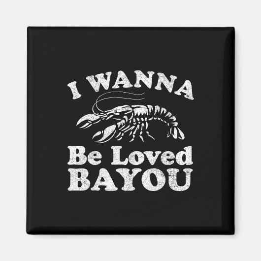 Ich will dich lieben Funny Crawfish Boil Mardi G Magnet (Vorne)