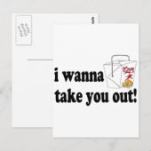 Ich will dich mitnehmen postkarte (Vorne/Hinten)