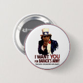 Ich will Dich - Obama Politbutton Button (Vorne & Hinten)