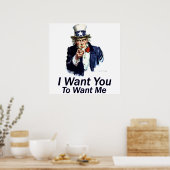 Ich will dich: Poster 'Dich wollen' (Küche)
