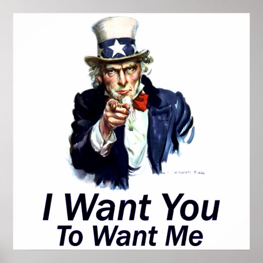 Ich will dich: Poster 'Dich wollen' (Vorne)