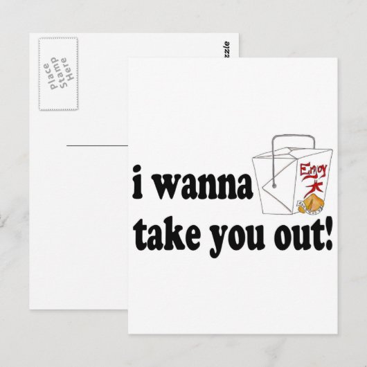 Ich will dich raus bringen postkarte (Vorne/Hinten)