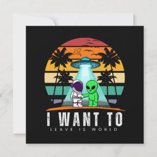 Ich will diese Welt verlassen Alien Vintage Sonnen
