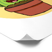 Ich will ein Cactus positives Pun Poster (Ecke)