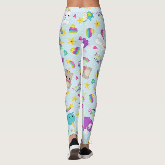 Ich will ein Einhorn-Leggings sein Leggings (Rückseite)