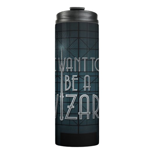 Ich will ein Zauberer sein Thermosbecher (Vorderseite)