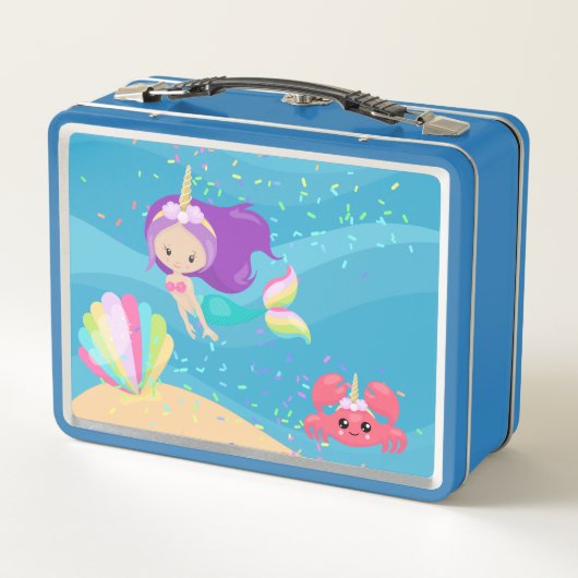 Ich will eine einsame, rosa Goldmädchen sein Metall Brotdose (Rückseite)