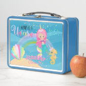 Ich will eine einsame, rosa Goldmädchen sein Metall Brotdose (Beispiel)