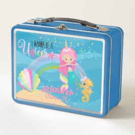 Ich will eine einsame, rosa Goldmädchen sein Metall Brotdose