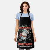 Ich will eine Hippopotenuse für Christmath Math Xm Schürze (Getragen)