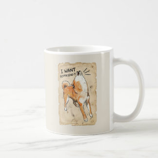 Ich will einen Freund – Manifestierender Shiba Inu Kaffeetasse
