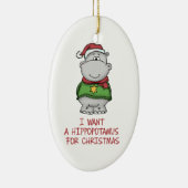 Ich will einen Hippopotamus für Keramikornament (Rechts)