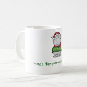Ich will einen Hippopotamus für Weihnachten - Kaffeetasse (Vorderseite Links)