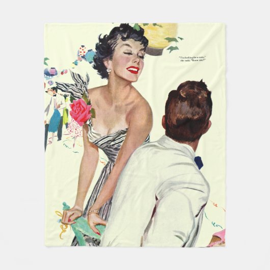 Ich will einen Mann 2 Fleecedecke (Vorderseite)