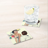 Ich will einen Mann Rechteckiger Pappuntersetzer (Vor Ort)