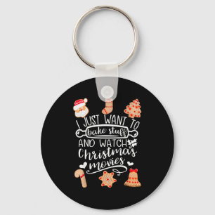 Ich will einfach nur backen Weihnachtsfilme anscha Schlüsselanhänger