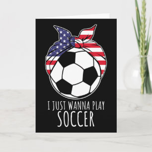 Ich will einfach nur Fußball spielen Shirt für Fra Karte