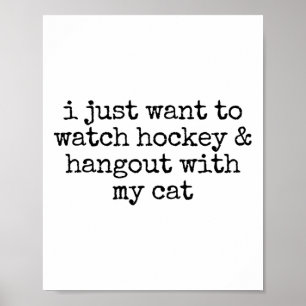 Ich will einfach nur Hockey schauen und mit meiner Poster