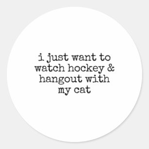 Ich will einfach nur Hockey schauen und mit meiner Runder Aufkleber
