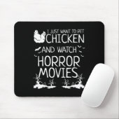 Ich will einfach nur Hühner streicheln und Horrorf Mousepad (Mit Mouse)