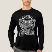 Ich will einfach nur Radfahren Tri-Blend Shirt (Vorderseite)
