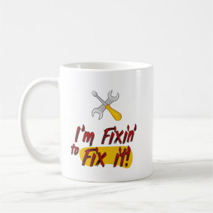 Ich will es reparieren! Handyman Tools Funny Kaffeetasse
