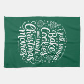 Ich will gerade Cookies backen Weihnachtsfilme ans Geschirrtuch (Horizontal)