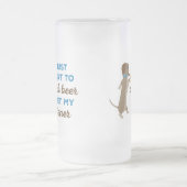 Ich will gerade, um Bier zu trinken u. Pet meine Mattglas Bierglas (Mittel)